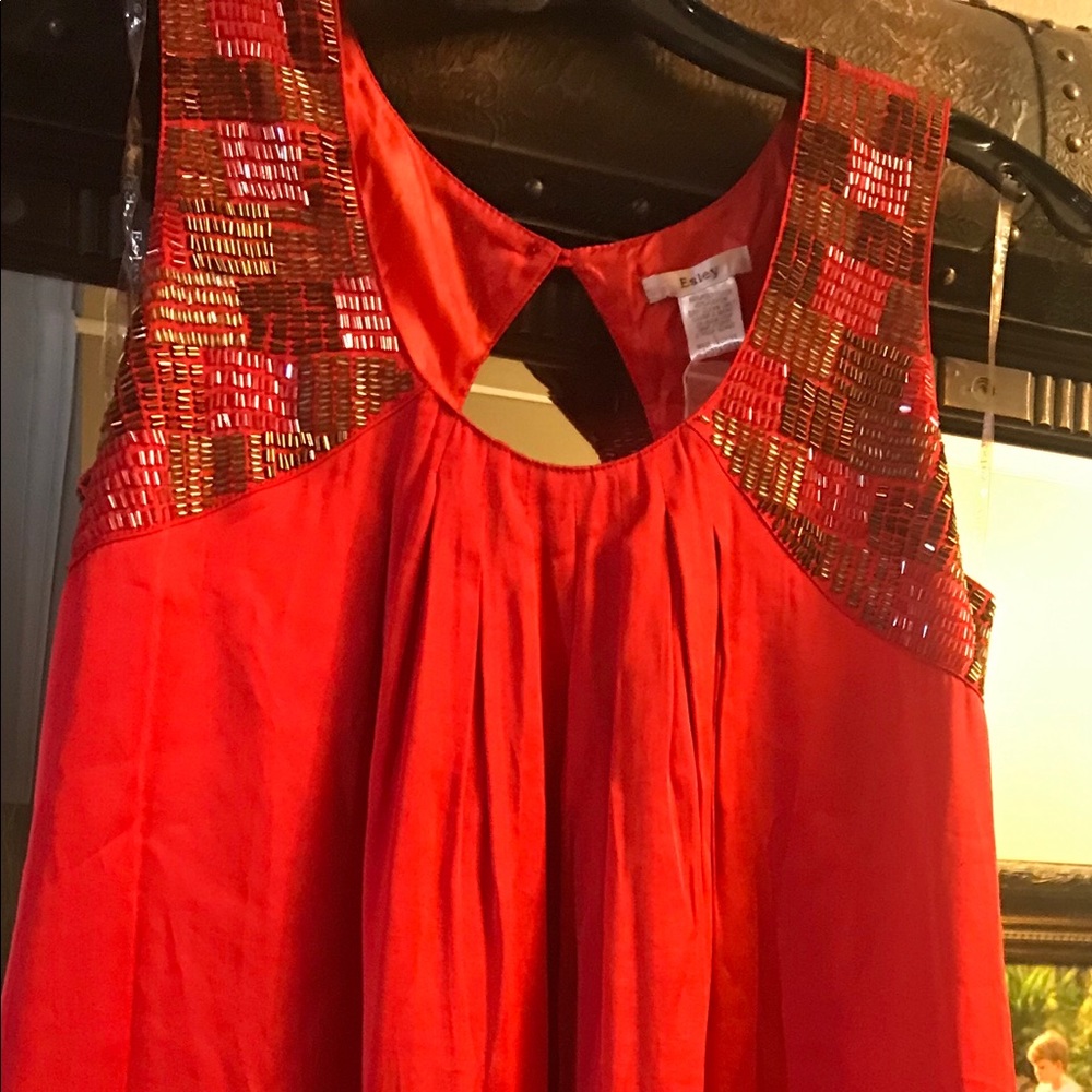 Fun sleeveless Esley dress. NWT.